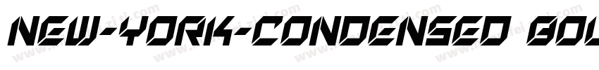 New-York-Condensed Bold Italic字体转换